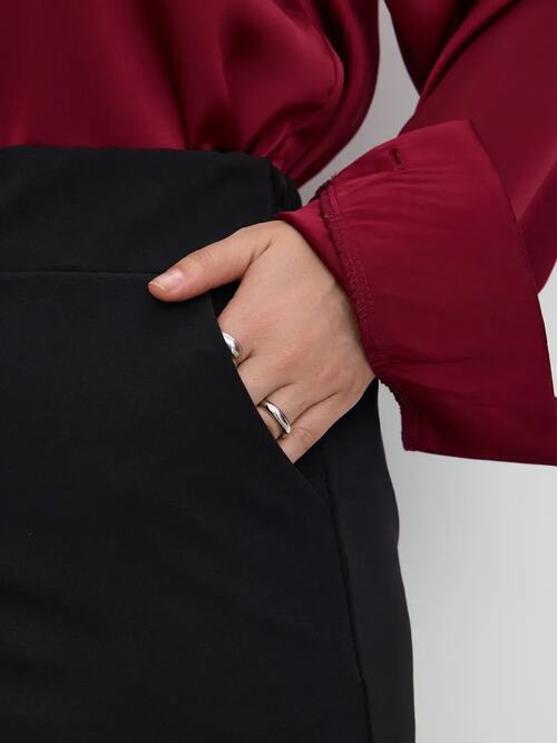 Брюки палаццо классические на резинке, фото 2