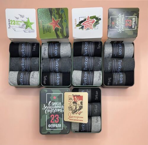 Носки мужские в подарочной упаковке, фото 1