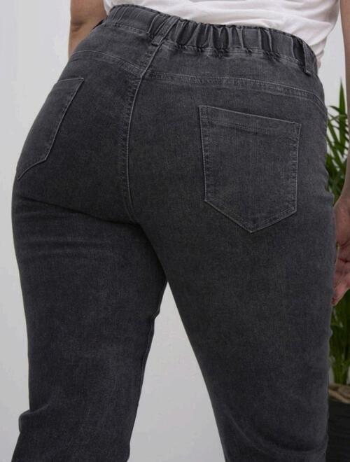 Джинсы на резинке женские, фото 2