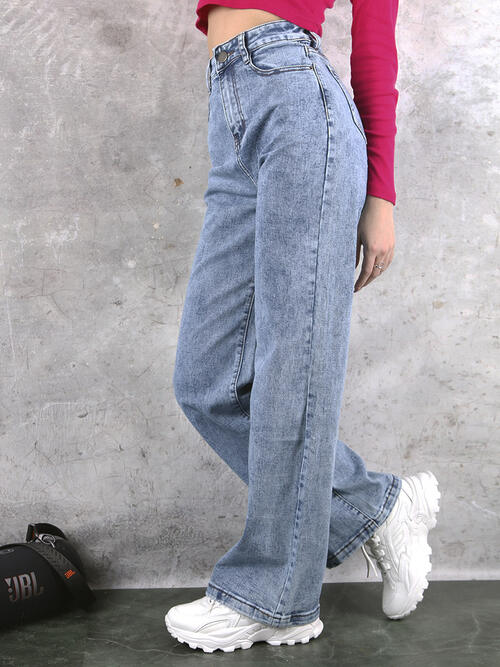 Джинсы женские трубы, фото 2