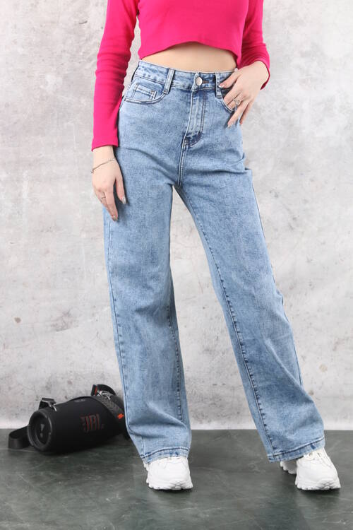 Джинсы женские трубы D371 Уценка (108277), фото 2