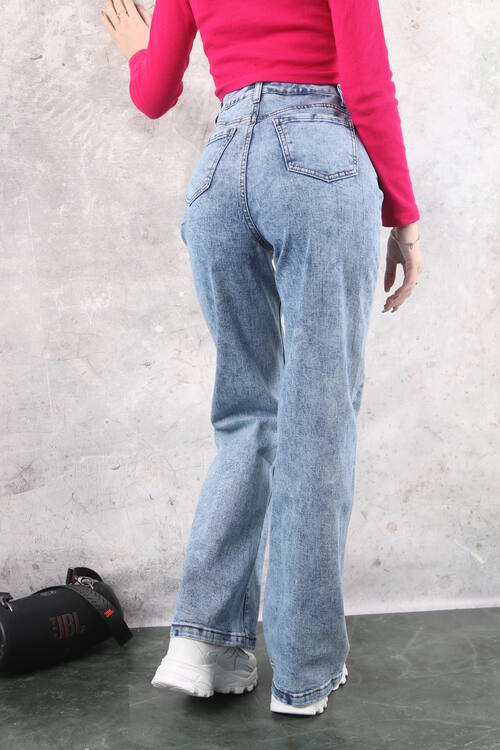 Джинсы женские трубы D371 Уценка (108277), фото 2