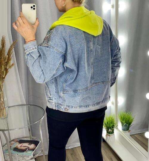 Джинсовка с капюшоном, фото 2