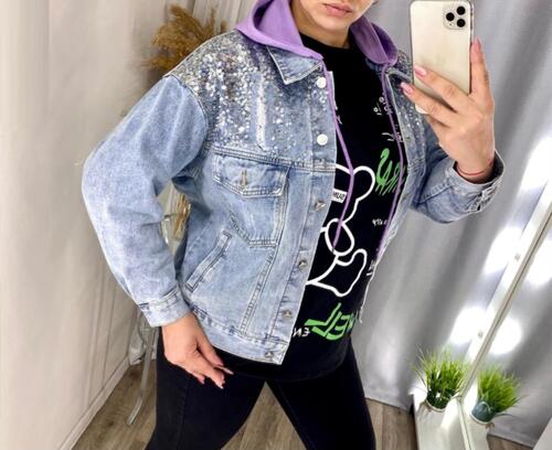 Джинсовка с капюшоном, фото 1