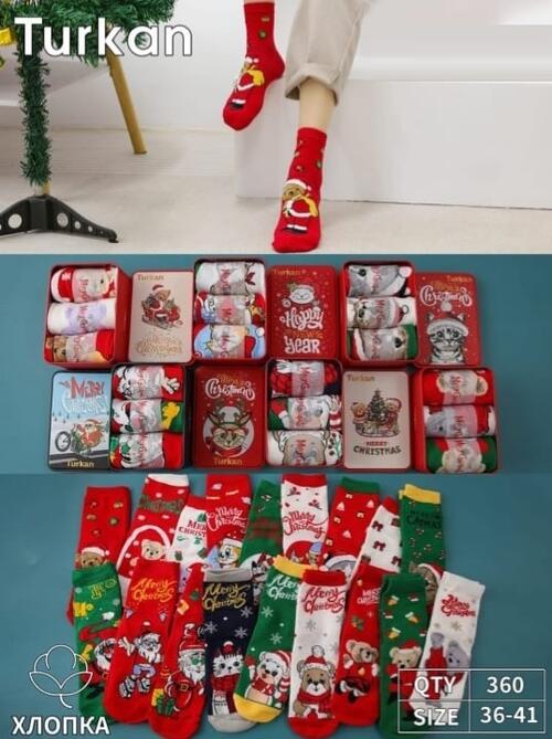 Носки новогодние набор, фото 1