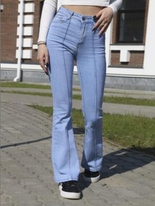 Джинсы R женские клеш D531 Уценка, фото 1