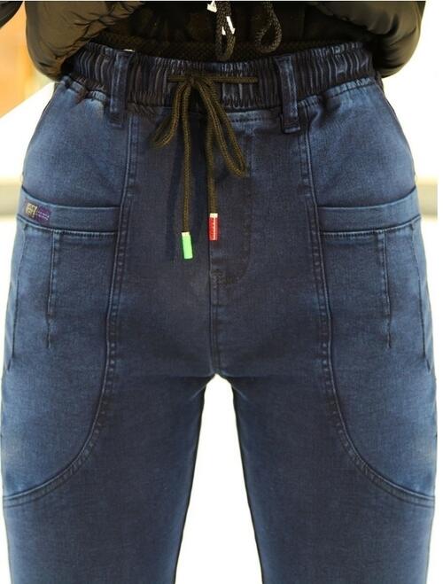 Джеггинсы жен. утепл._УЦЕНКА_5508 син, фото 2