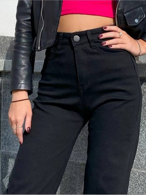 Джинсы МОМ на флисе, фото 2