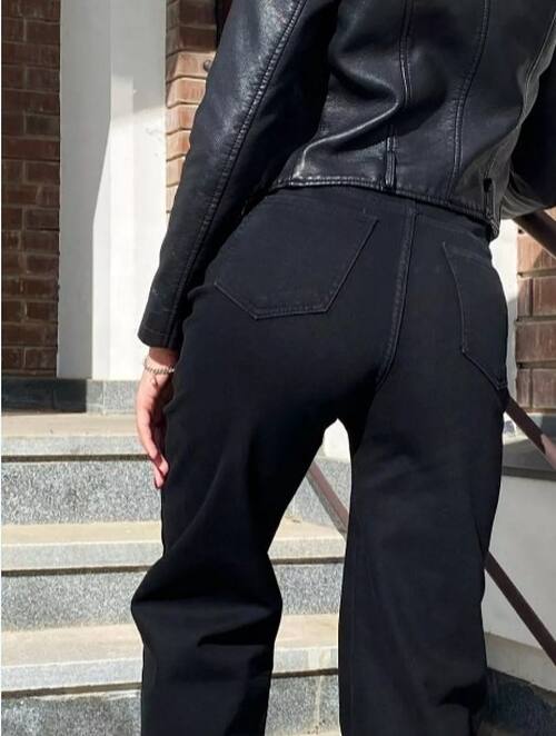 Джинсы трубы на флисе, фото 2