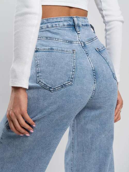 Джинсы широкие трубы, фото 2