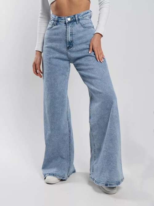 Джинсы широкие трубы, фото 1