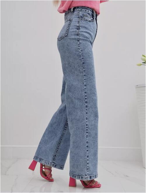 Джинсы трубы широкие палаццо, фото 2