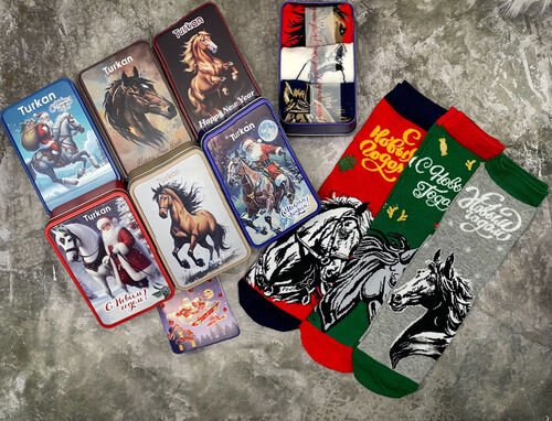 Носки новогодние набор, фото 1