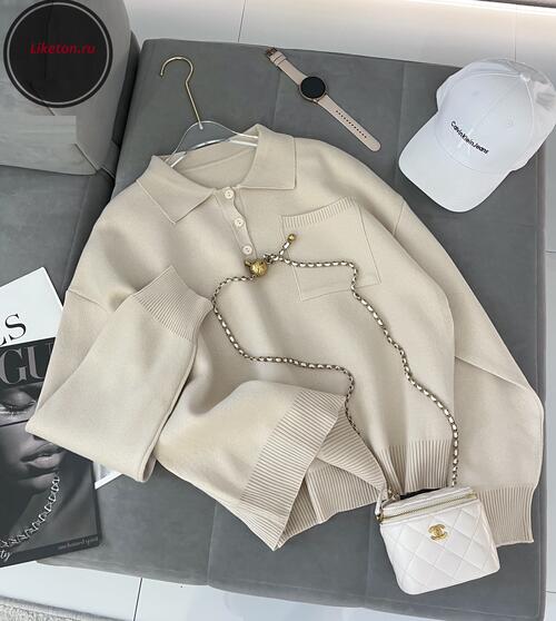 Свитер-поло, фото 1