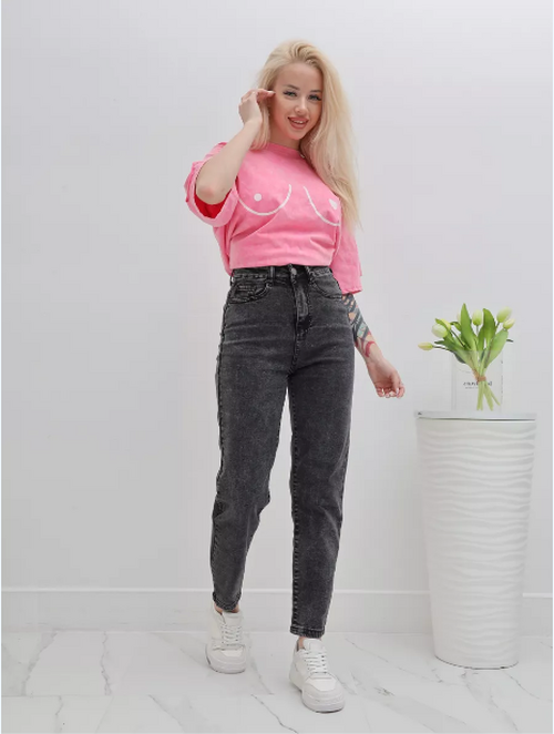 Джинсы момы укороченные УЦЕНКА, фото 1