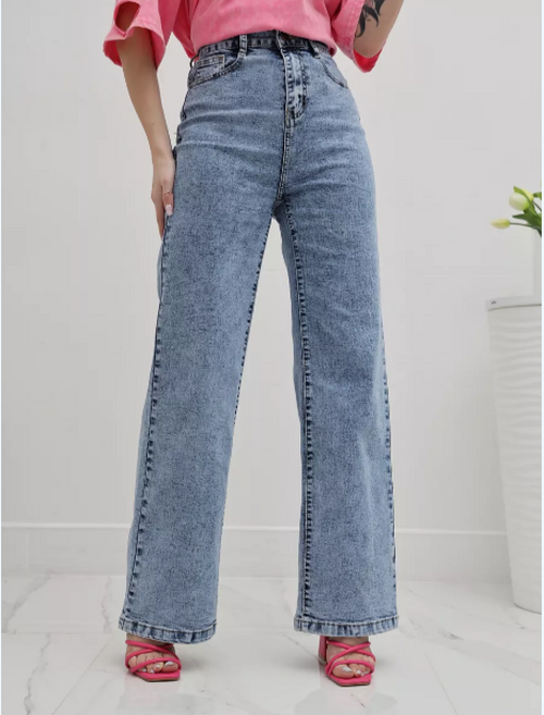 Джинсы прямые широкие трубы УЦЕНКА, фото 1