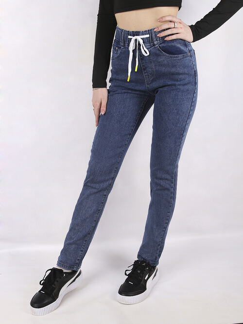 Джинсы на резинке женские (125757), фото 1