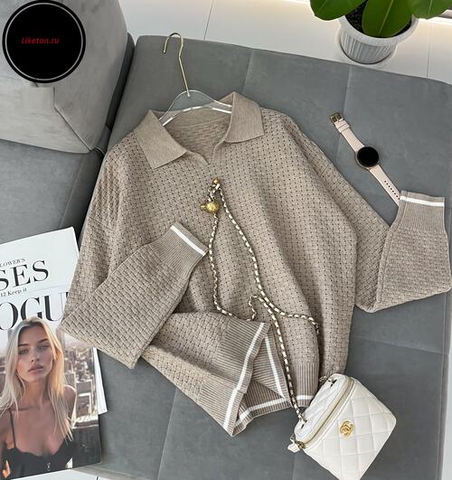 Свитер-поло, фото 1