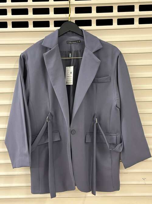 Пиджак оверсайз с завязками, фото 2