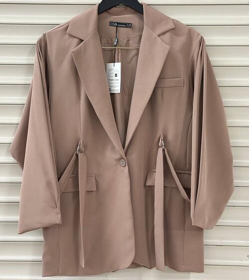 Пиджак оверсайз с завязками, фото 2