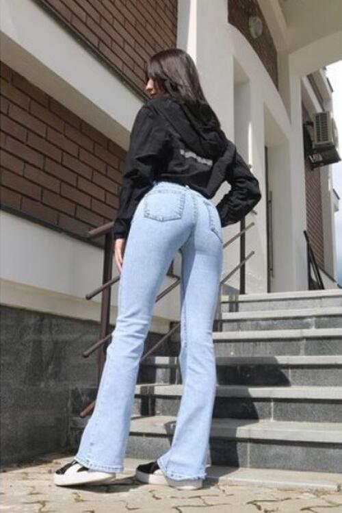 Джинсы женские клеш D530, фото 2